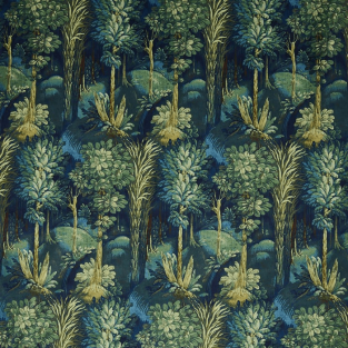 Prestigious Forbidden Forest Sapphire Fabric